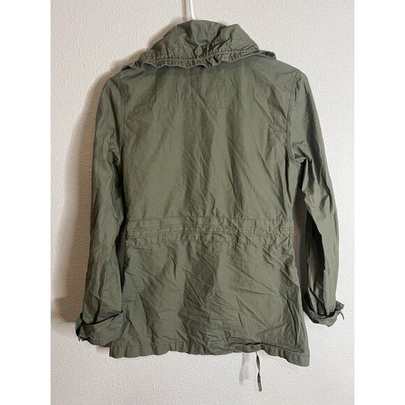 Decree Olive Zip Front Cotton Utility Jacket Y2K Grunge Sz Small - Picture 6 of 7